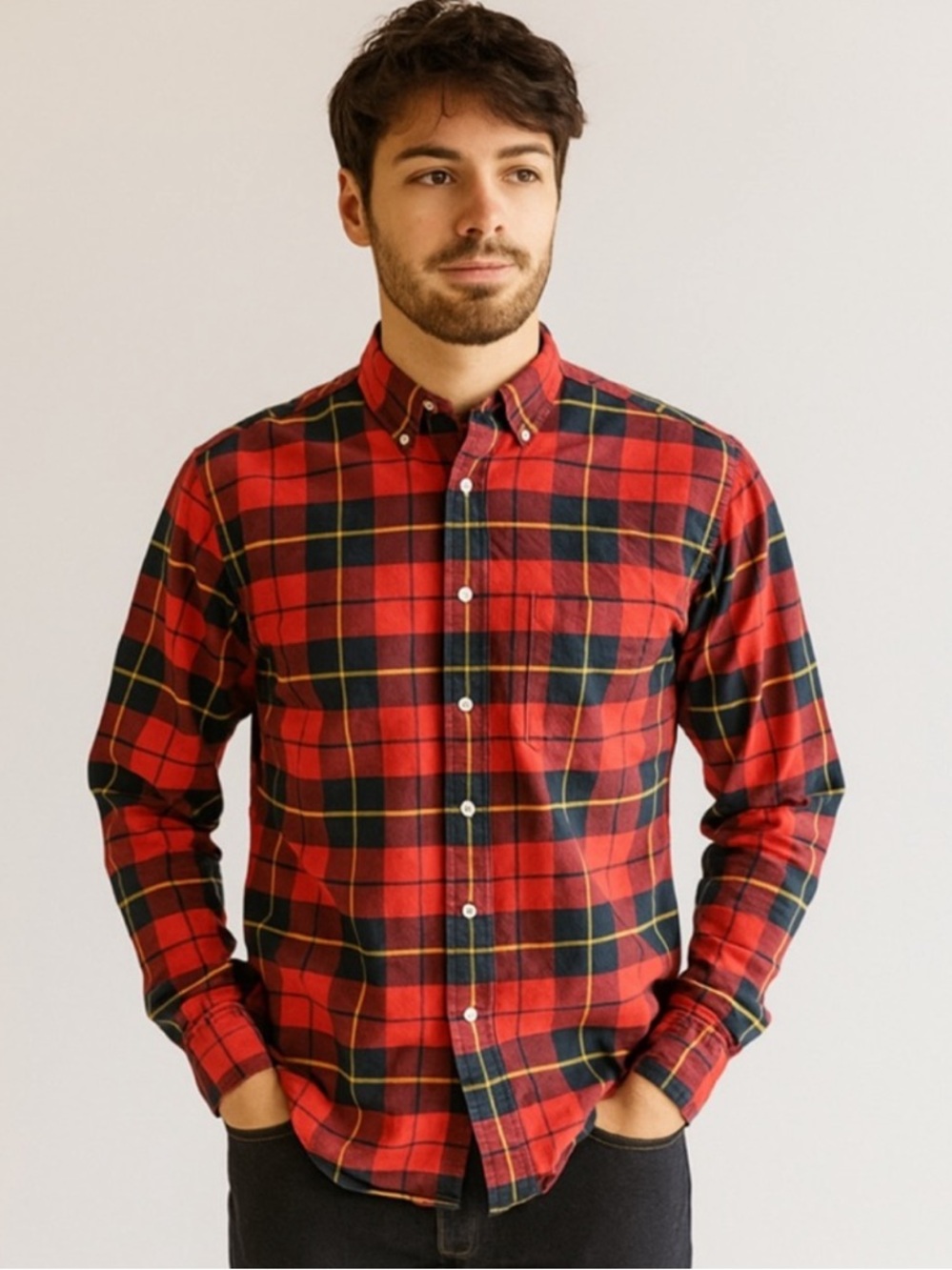 Polo Ralph Lauren Red Plaid Men's Shirt size L